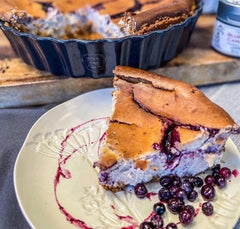 Blueberry Kintsugi Cheesecake by Gustus Vitae