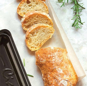 Emile Henry Loaf Ciabatta Bread Baker Pan, Ceramic, White, Burgundy Clay on  Food52