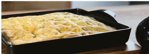 Italian Focaccia Bread with Potatoes and Kale
