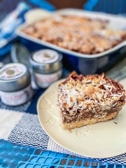 Pecan Shortbread Bars by Gustus Vitae