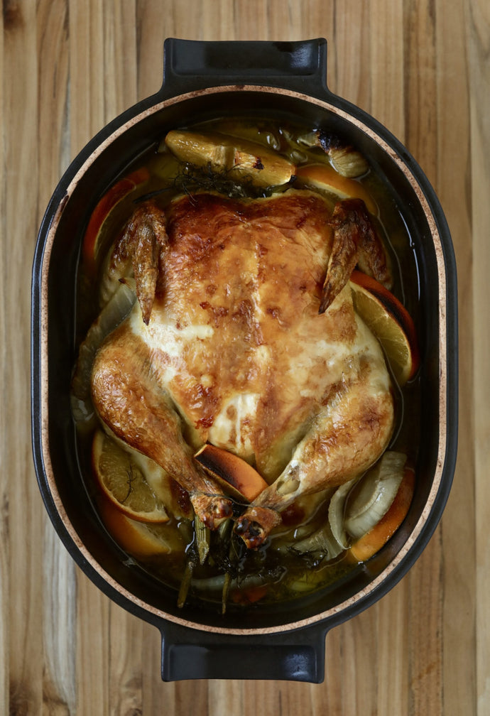 Perfect Roast Chicken with Citrus and Fennel