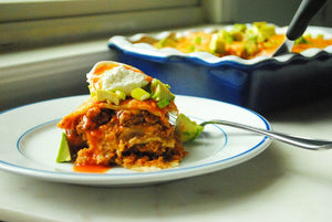 Layered Taco Casserole by TheAnchoredKitchen