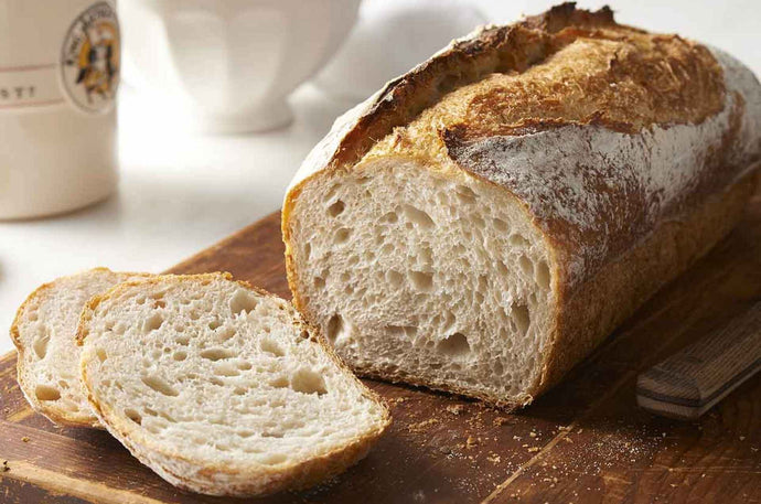 No-Knead Sourdough Italian Bread Loaf by King Arthur Baking