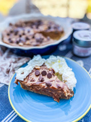 Silky No-Bake Peanut Butter Chocolate Pie by Gustus Vitae