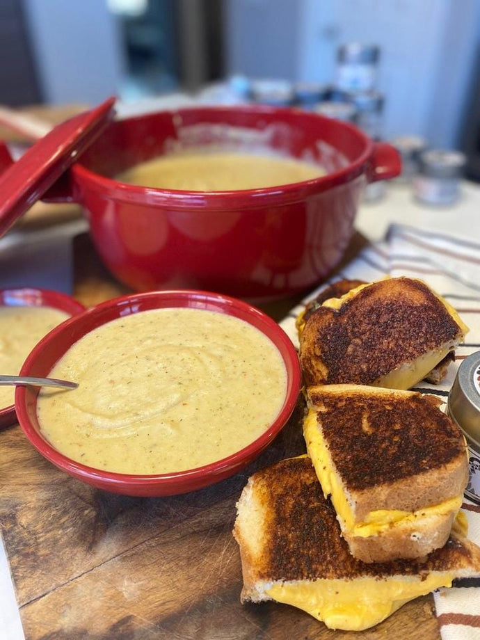 Vichyssoise & Grilled Cheese by Gustus Vitae