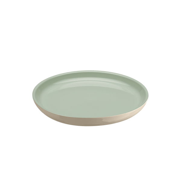 Everyday Salad/Dessert Plate 8 Tableware Emile Henry USA  Almond/Ivory 