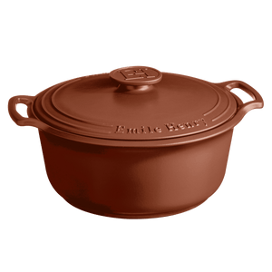 Emile Henry USA SUBLIME 6 qt. Round Dutch Oven SUBLIME 6 qt. Round Dutch Oven Cookware Emile Henry USA Sienna Red 6 qt. 