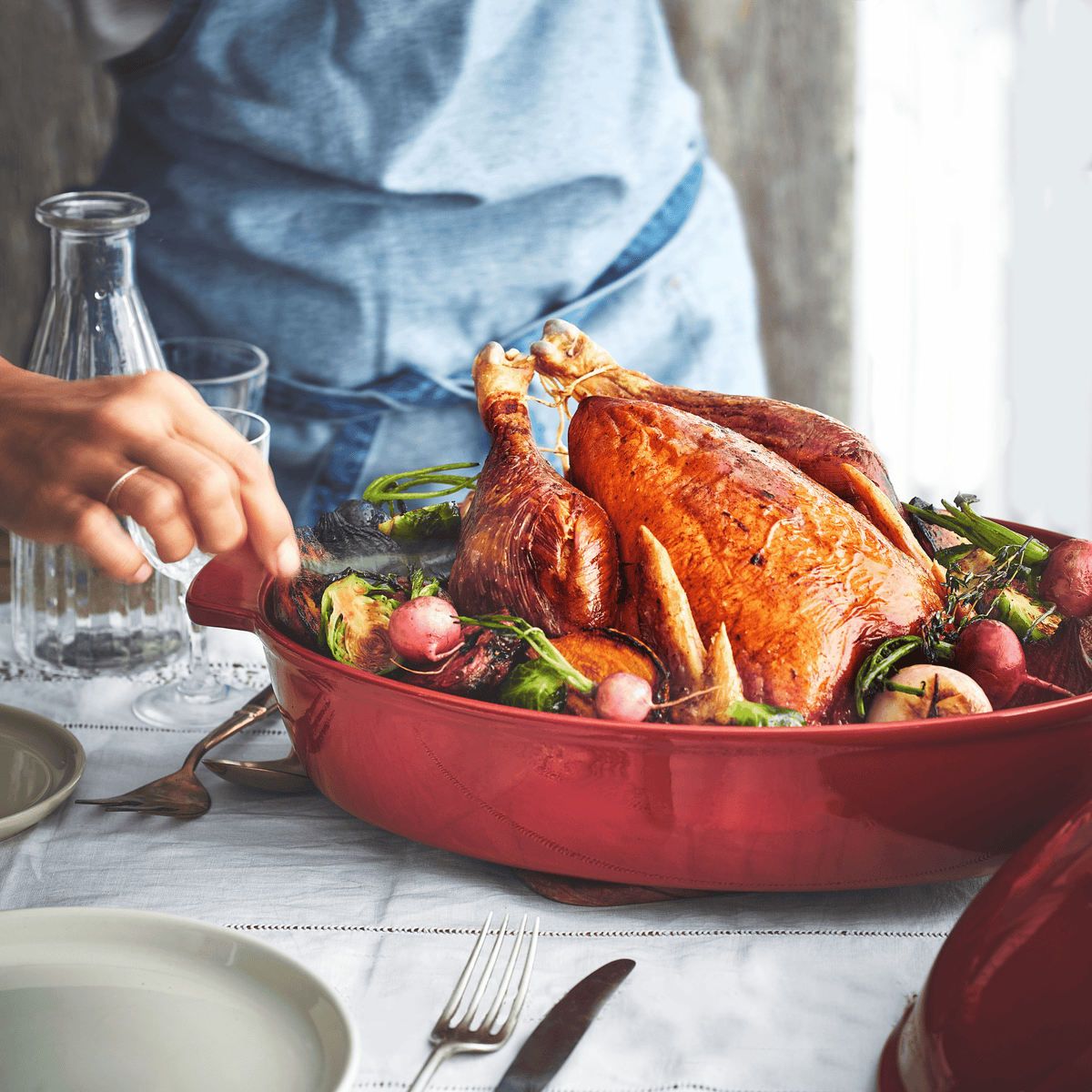 Emile Henry Large Roaster, Burgundy