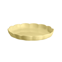 Emile Henry USA Madeleine Round Tart Dish Vanilla 