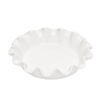 Deep Ruffled Pie Dish