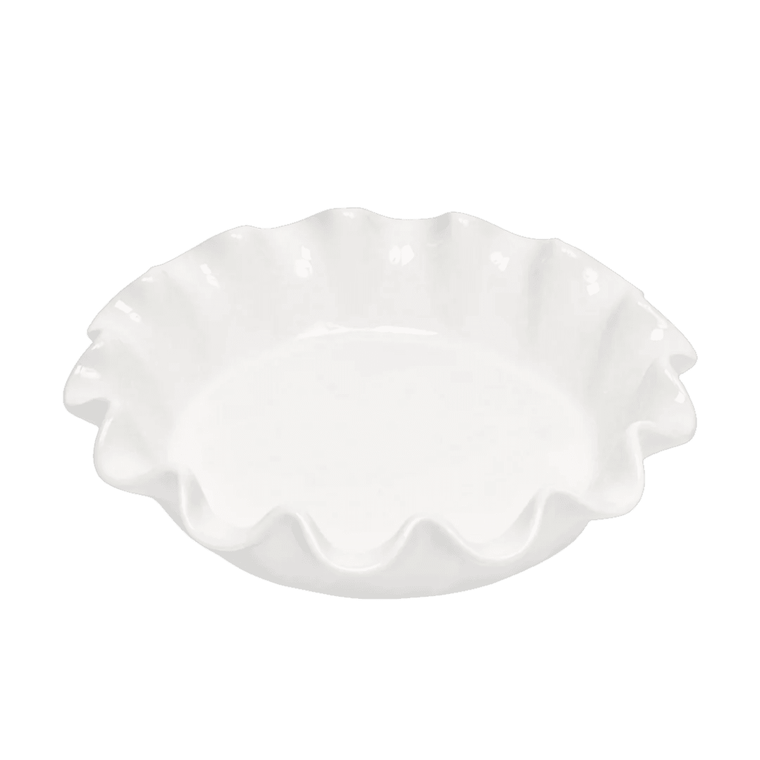 Deep Ruffled Pie Dish
