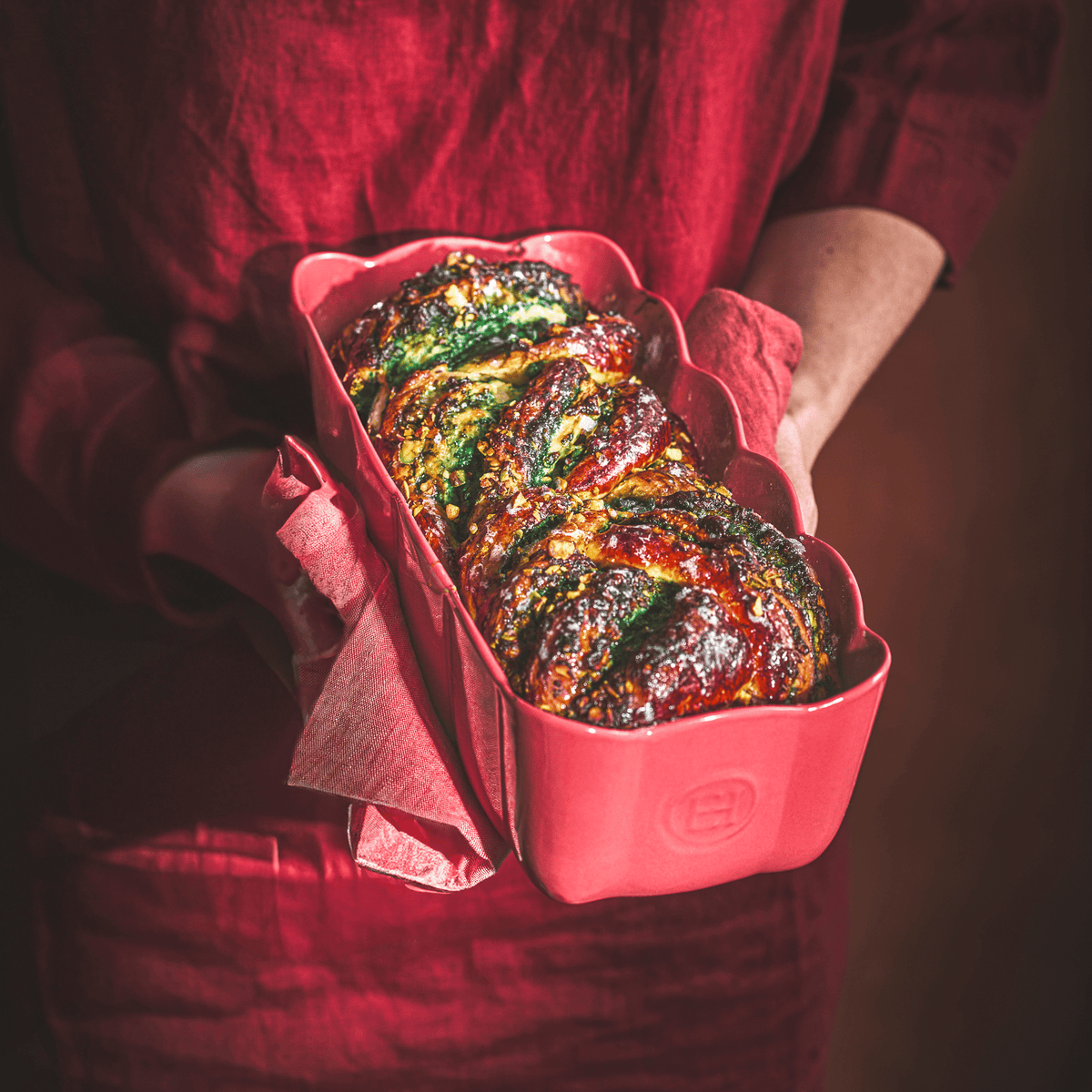 Madeleine Loaf Dish Bakeware Emile Henry USA Rose Candy
