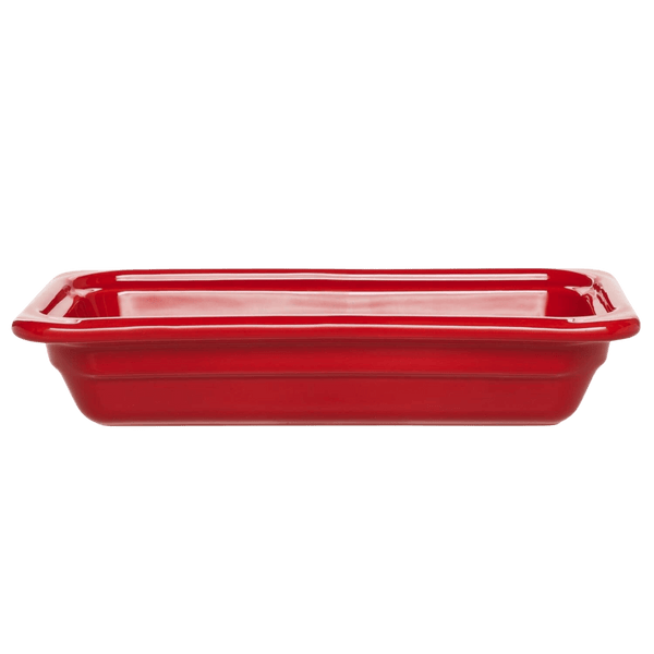 Gastron Rectangular Baking Dish Discontinued Emile Henry USA Cerise 6x10 in - GN 1/4, 65mm/2.5 in 