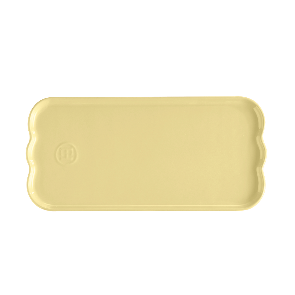 Emile Henry Madeleine Ceramic Serving Plate, Handcrafted in France