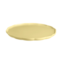 Emile Henry Madeleine Round Serving Platter Vanilla