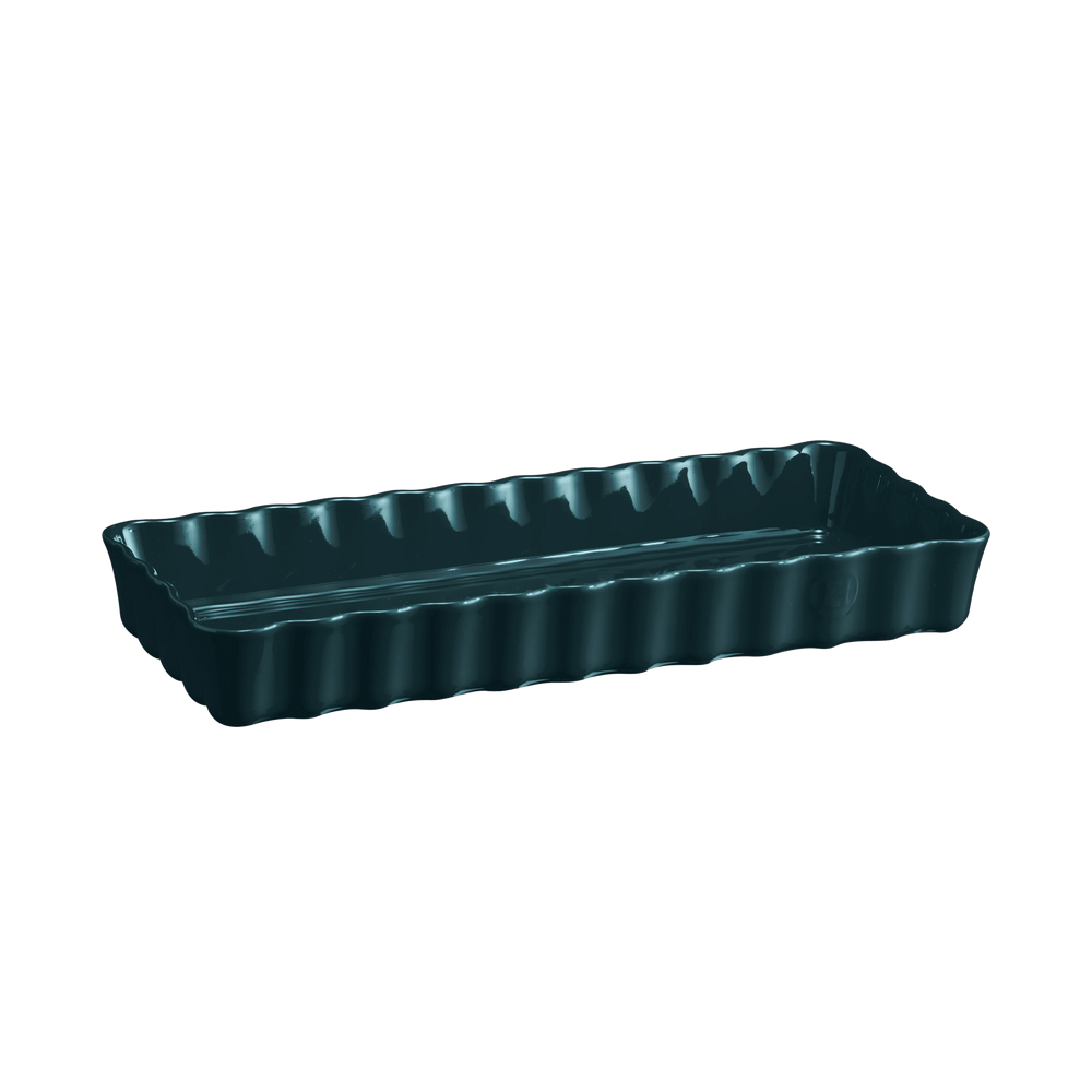 Emile Henry Rectangular Ceramic Tart Dish, Handcrafted in France
