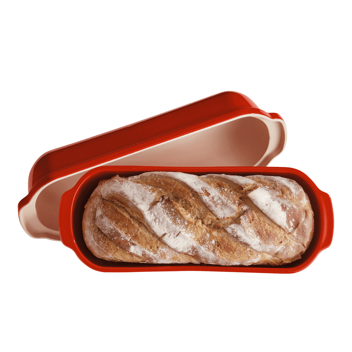Limited Edition Pullman/Long loaf bread baker Discontinued Emile Henry USA Poppy Limited edition color