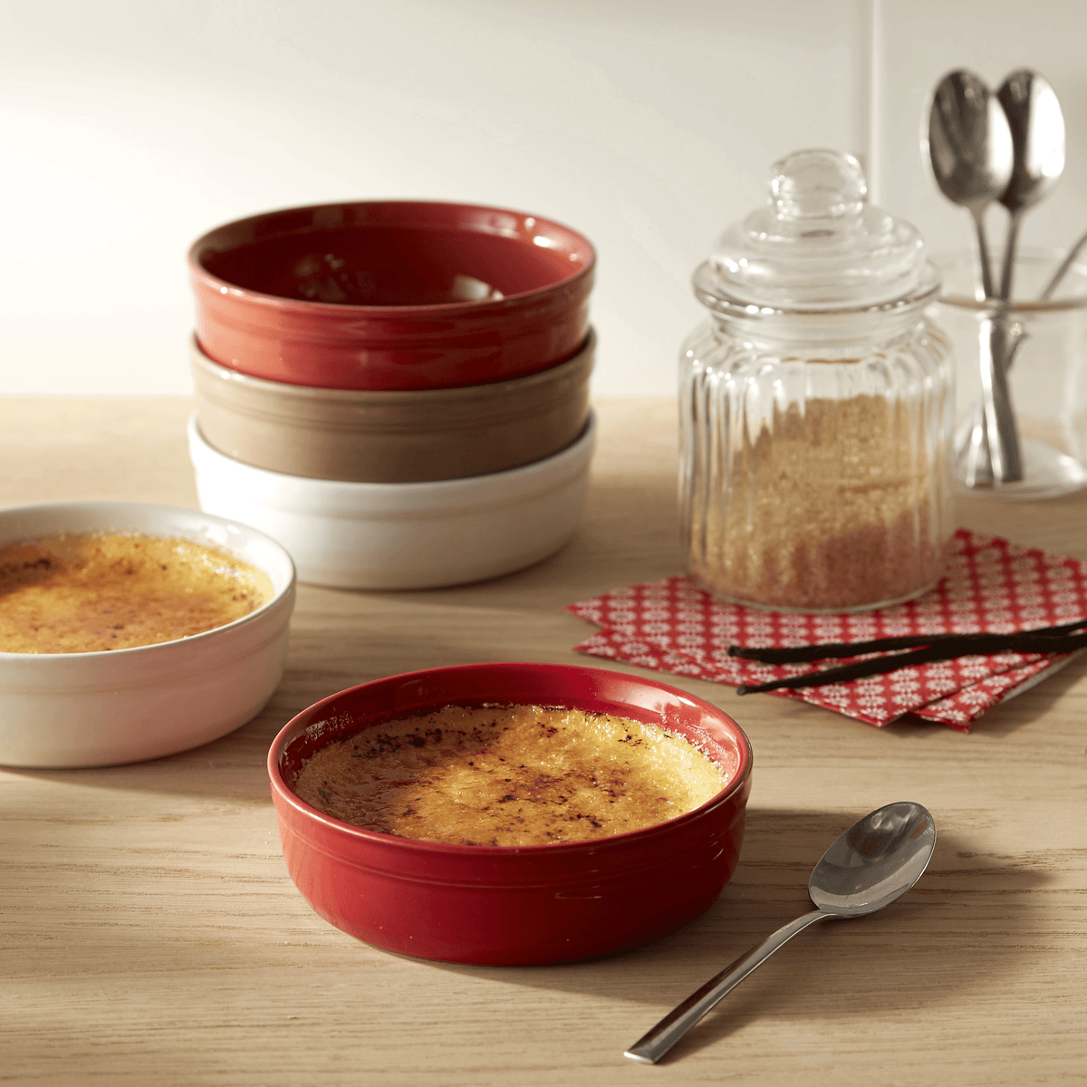 Crème Brûlée Ramekin (Set of 2) Bakeware Emile Henry USA Burgundy 