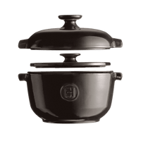 Rice Pot Cookware Emile Henry = charcoal 