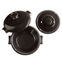 Rice Pot Cookware Emile Henry = charcoal 