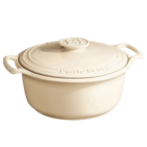 Sublime Dutch Oven Cookware Emile Henry USA Creme