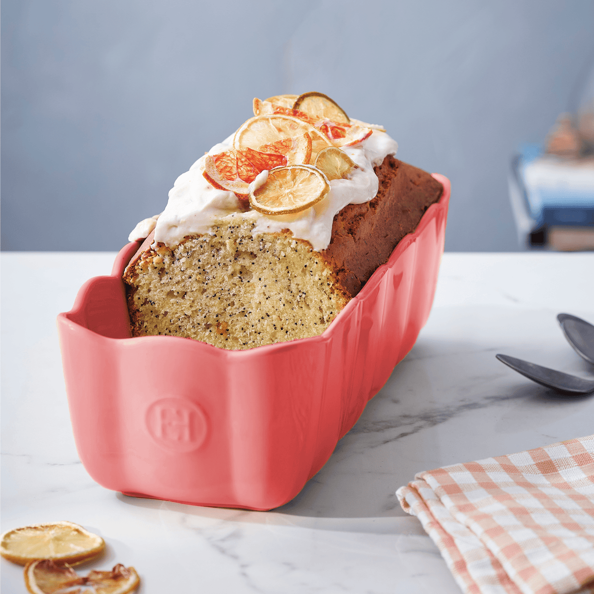 Madeleine Loaf Dish Bakeware Emile Henry USA Rose Candy