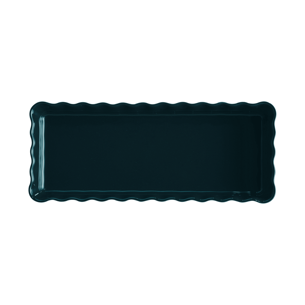 Emile Henry Rectangular Ceramic Tart Dish, Handcrafted in France