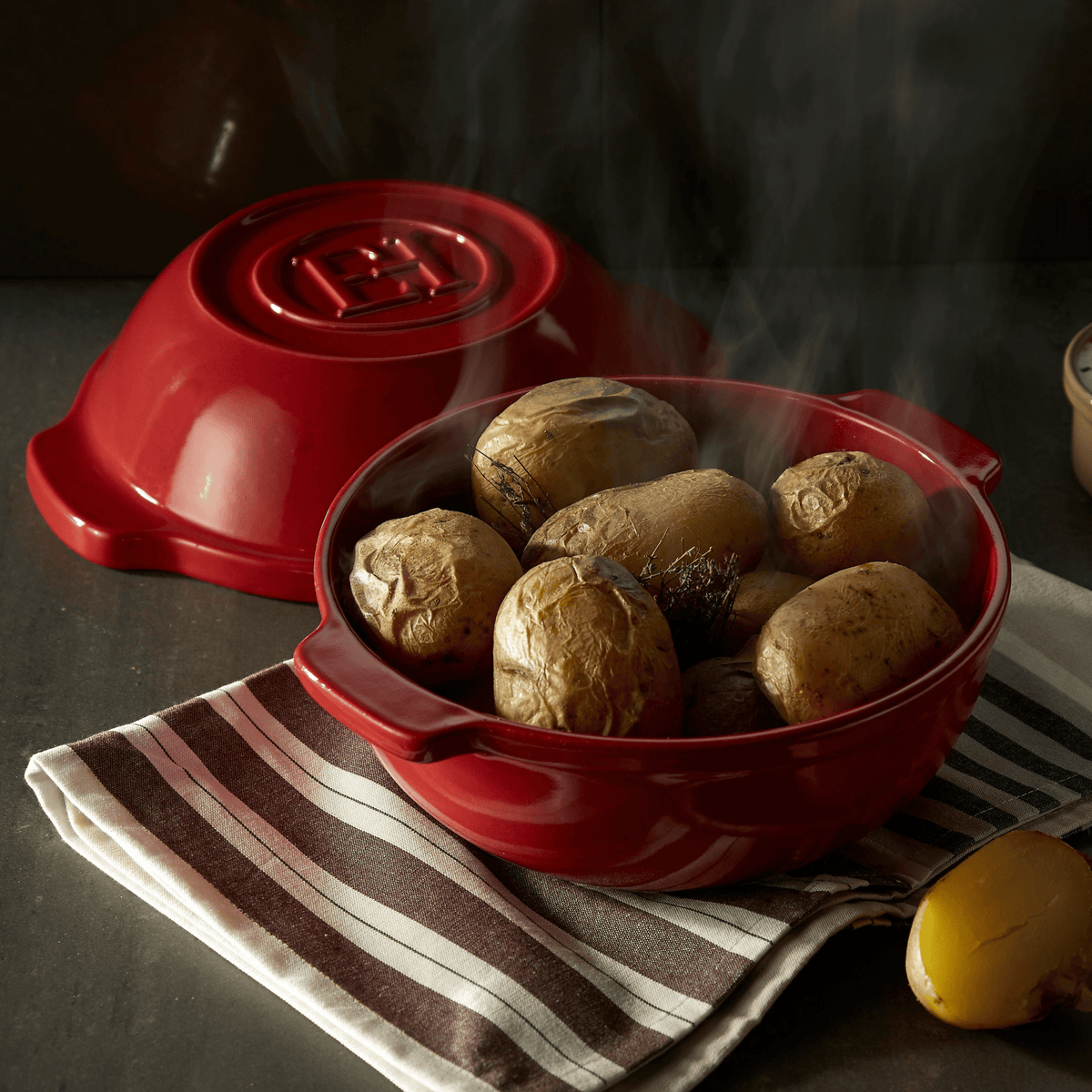 Bread Pot Bakeware Emile Henry USA Burgundy
