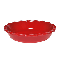 Le Grande Pie Dish Bakeware Emile Henry USA Burgundy 