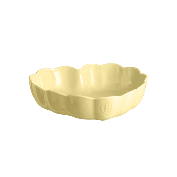 Emile Henry Madeleine Heart Shaped Baking Dish, Vanilla