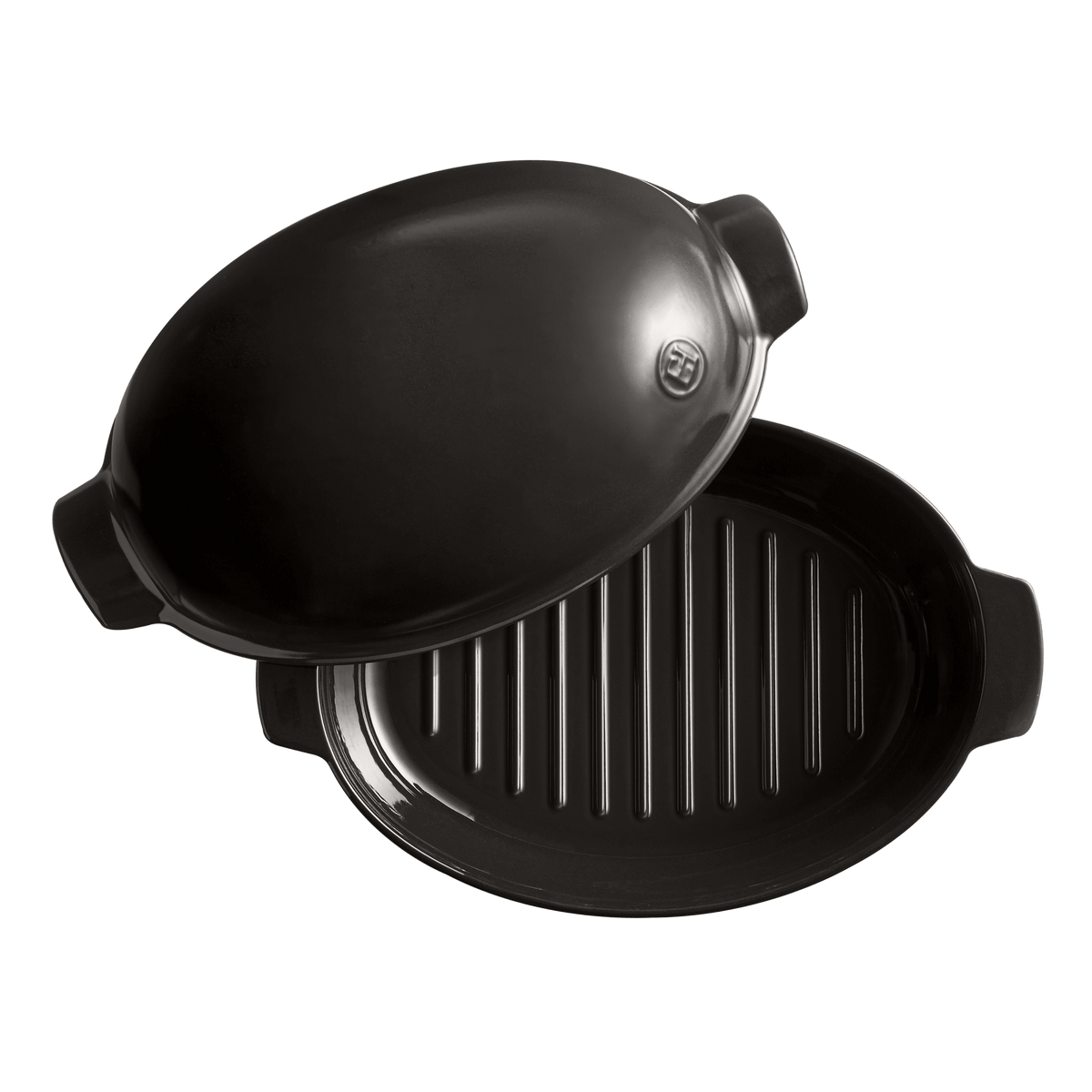 Emile Henry Large Roaster, Charcoal