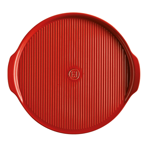 Ridged Pizza Stone Specialized Tools Emile Henry USA Burgundy 