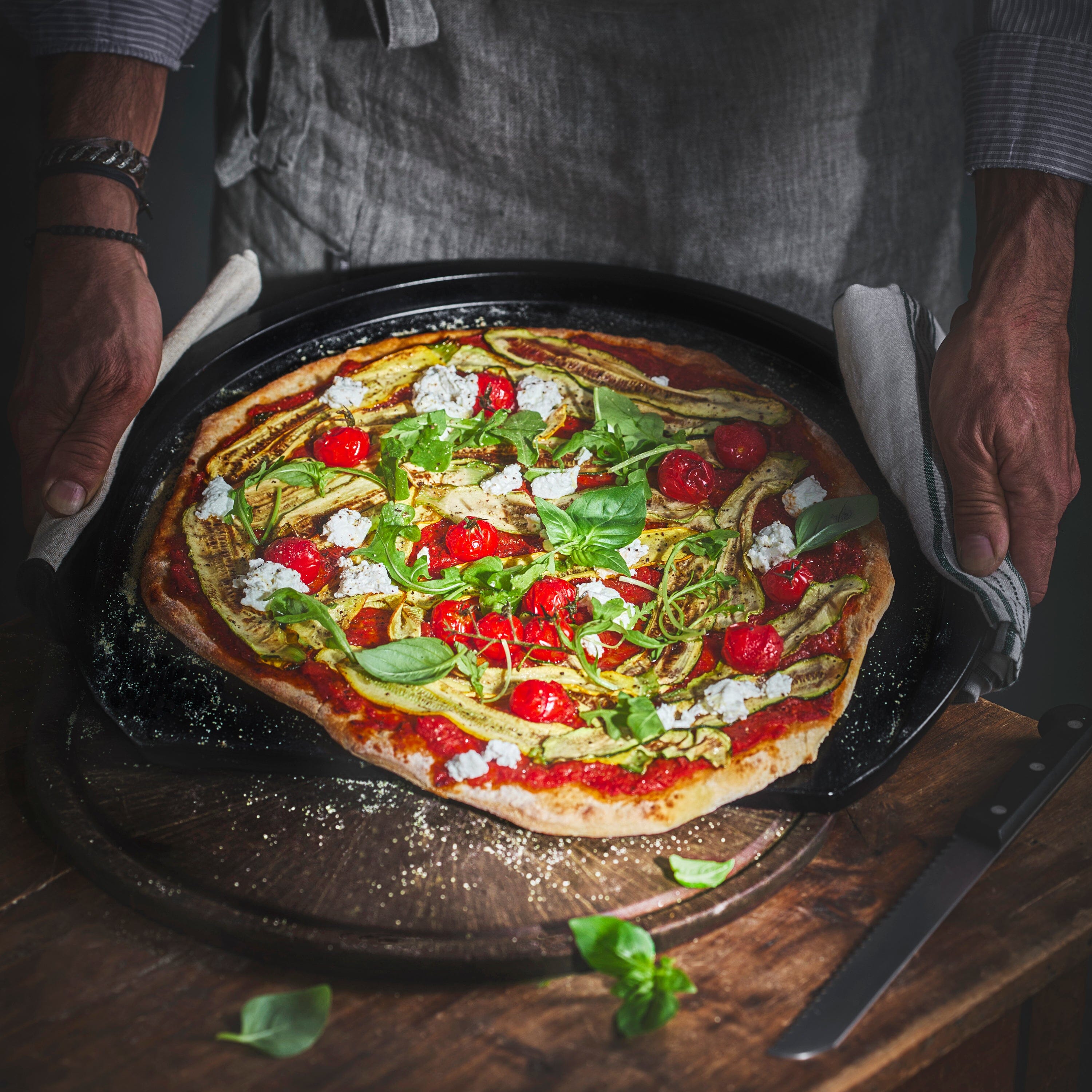 Emile Henry Ceramic Pizza Station, Handcrafted in France – Emile