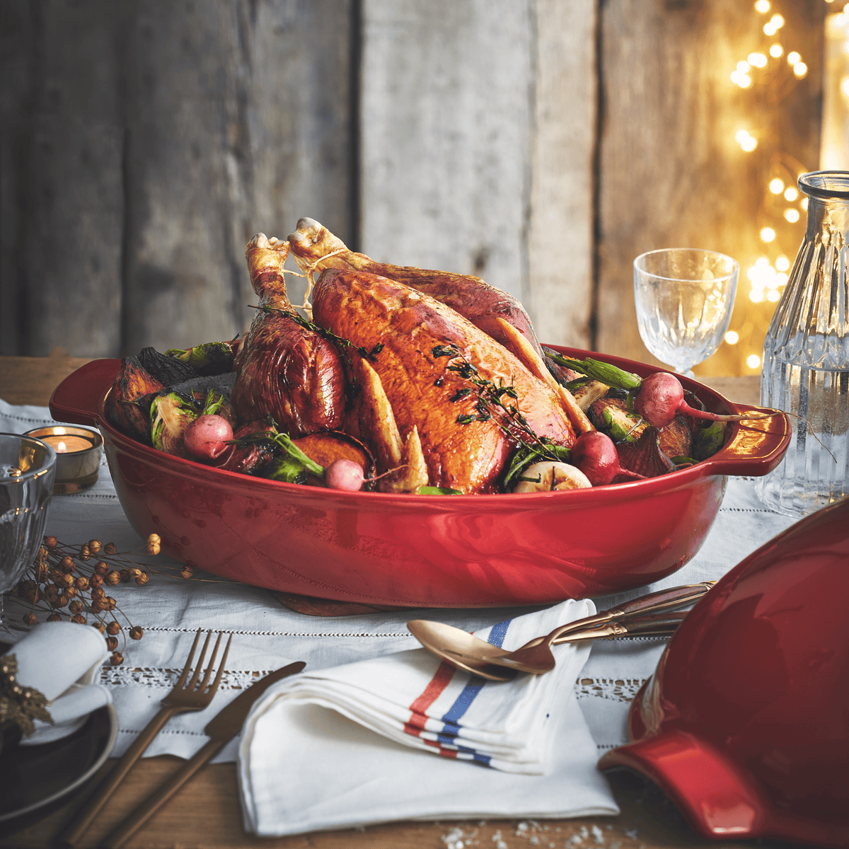 Emile Henry Large Roaster, Burgundy