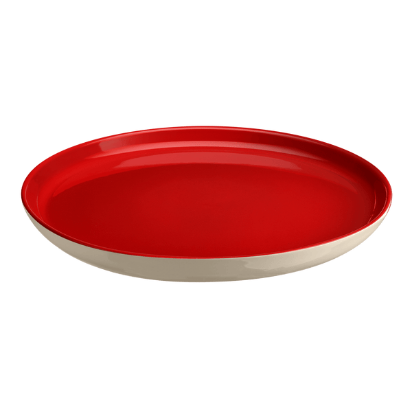 Everyday Dinner Plate- 11" Tableware Emile Henry USA Rouge/Cream 