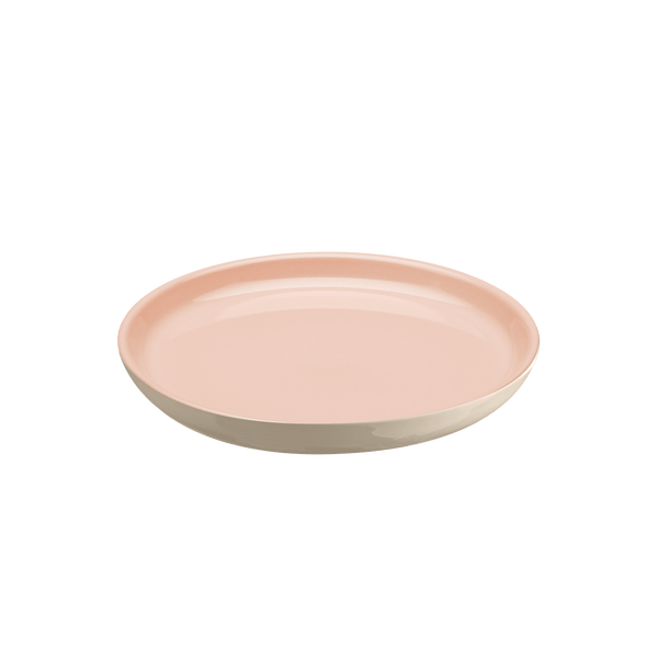 Everyday Salad/Dessert Plate 8 Tableware Emile Henry USA  Powder Pink/Ivory 