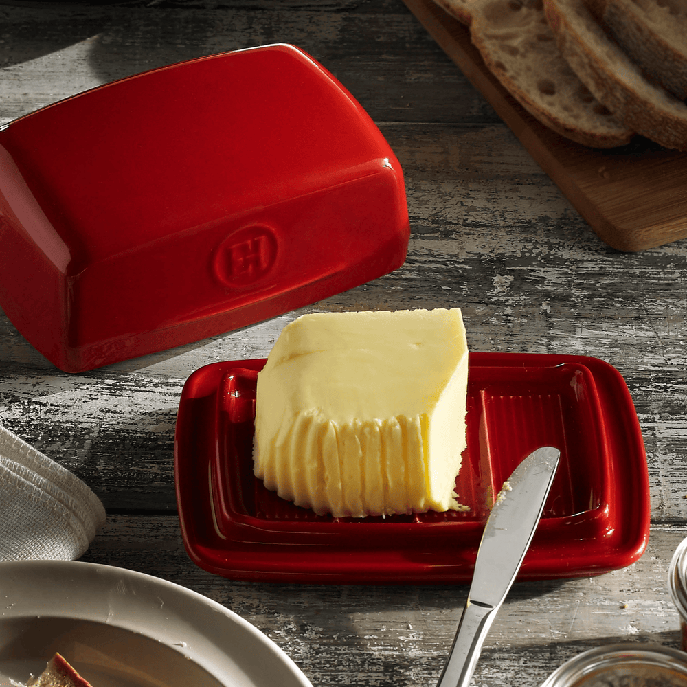 Emile Henry Ceramic Butter Dish (EH Online Exclusive), Handcrafted Emile Henry Ceramic Butter Dish (EH Online Exclusive), Handcrafted