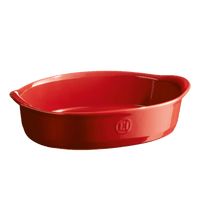 The Right Dish Oval Oven Dish Bakeware Emile Henry = Burgundy 