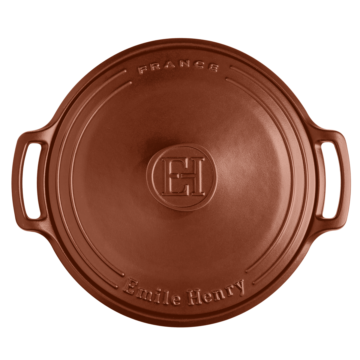 SUBLIME 6 qt. Round Dutch Oven Cookware Emile Henry USA = Sienna Red