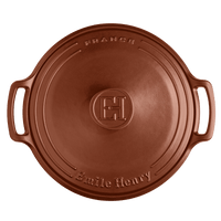 SUBLIME 6 qt. Round Dutch Oven Cookware Emile Henry USA = Sienna Red