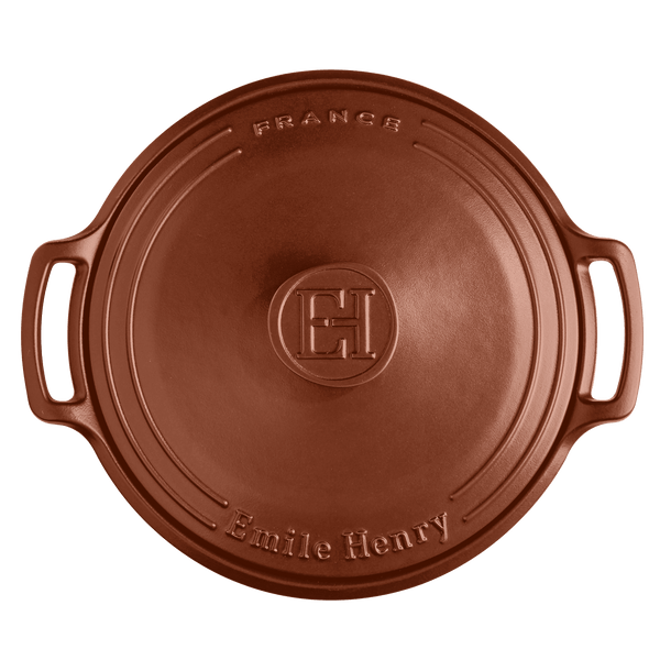 SUBLIME 6 qt. Round Dutch Oven Cookware Emile Henry USA = Sienna Red