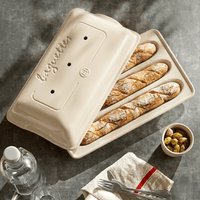 Emile Henry Ceramic Baguette Baker, Handcrafted in France since