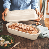 emile henry pullman long loaf bread baker_linen
