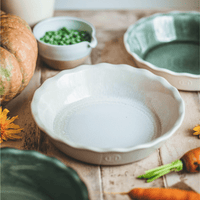 emile henry limited edition 175th anniversary pie dish, pearl_taupe