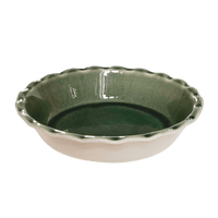 emile henry limited edition 175th anniversary pie dish, green_ivory