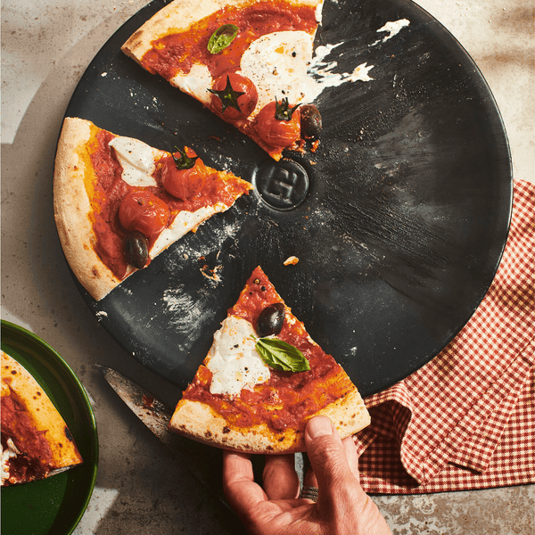 Emile Henry Black Ceramic Pizza Disk, 13.5 inches
