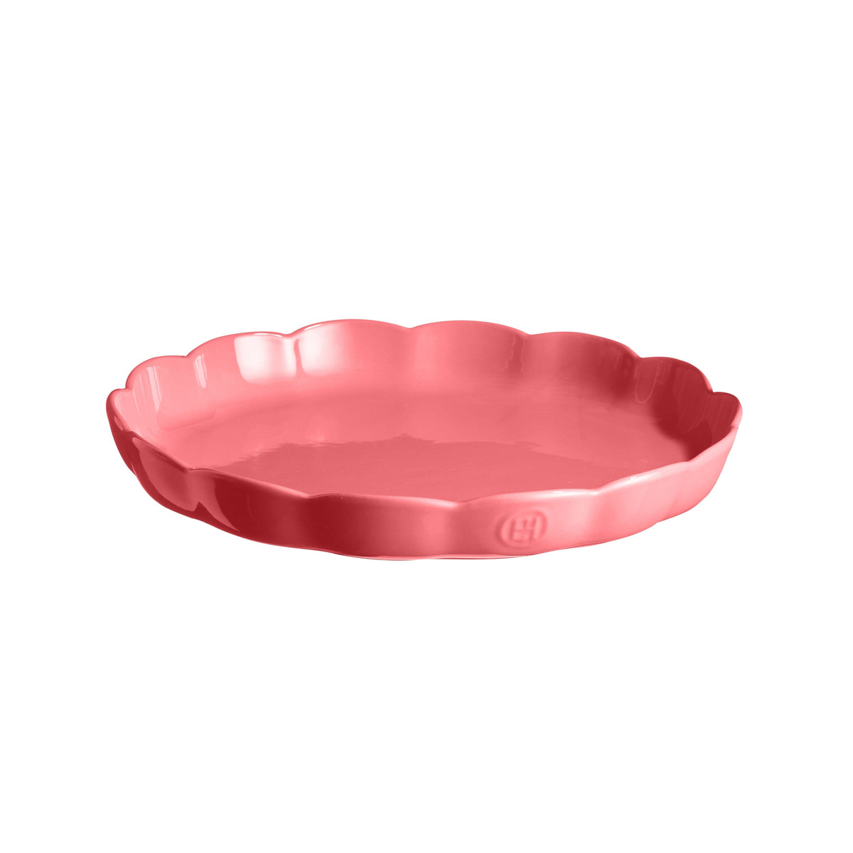 Emile Henry USA Madeleine Round Tart Dish Rose Candy