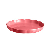 Emile Henry USA Madeleine Round Tart Dish Rose Candy