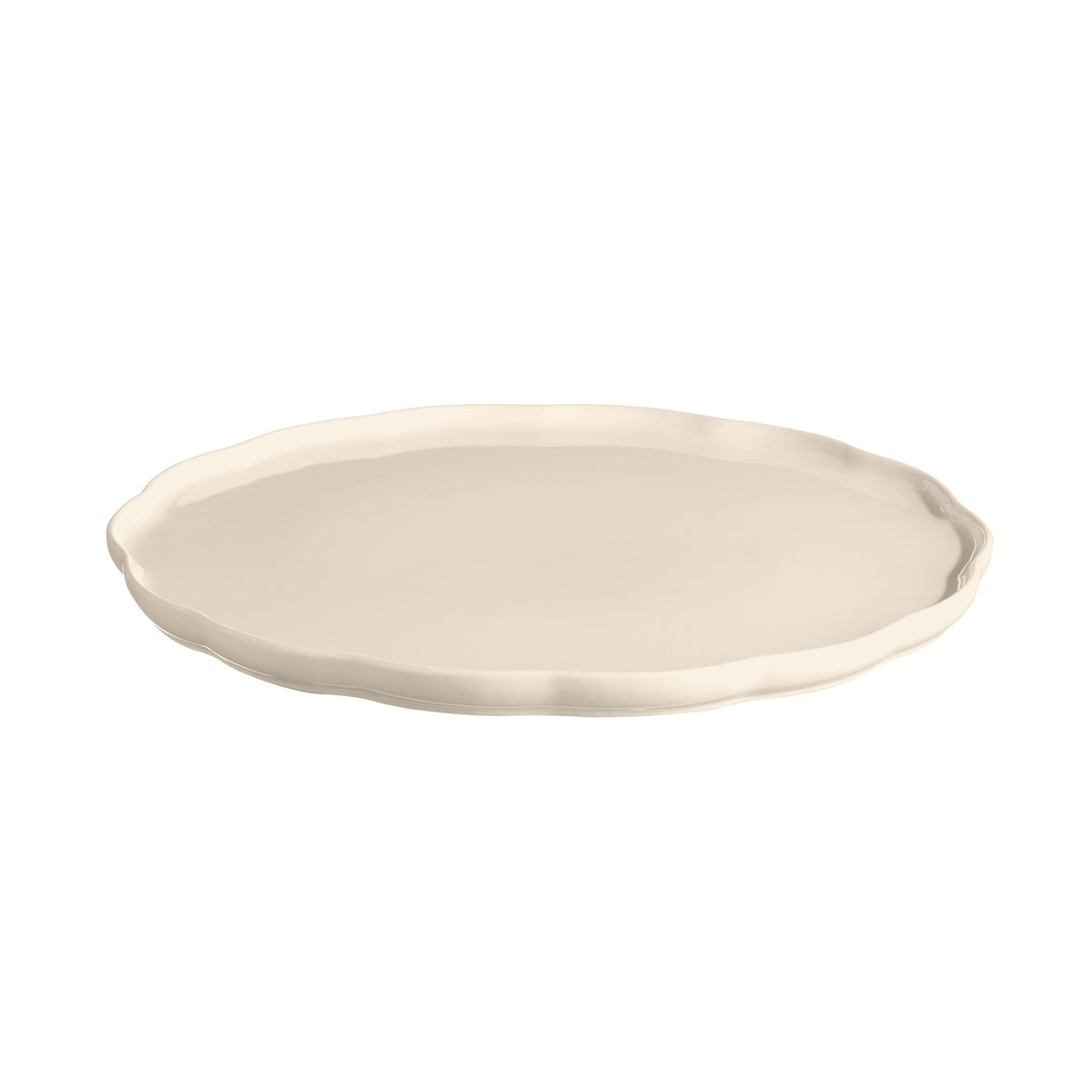 Emile Henry Madeleine Round Serving Platter Clay