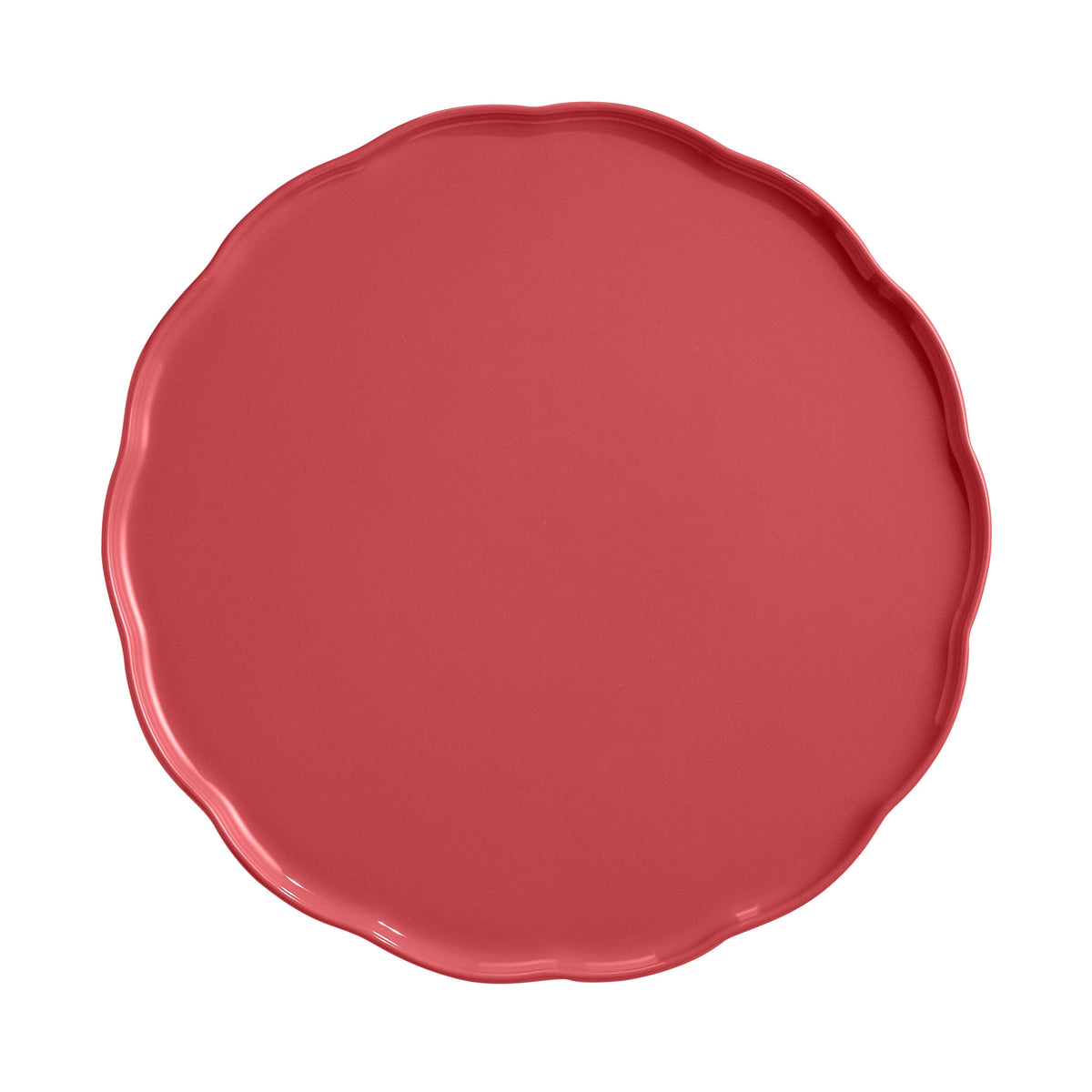 Emile Henry Madeleine Round Serving Platter Rose Candy